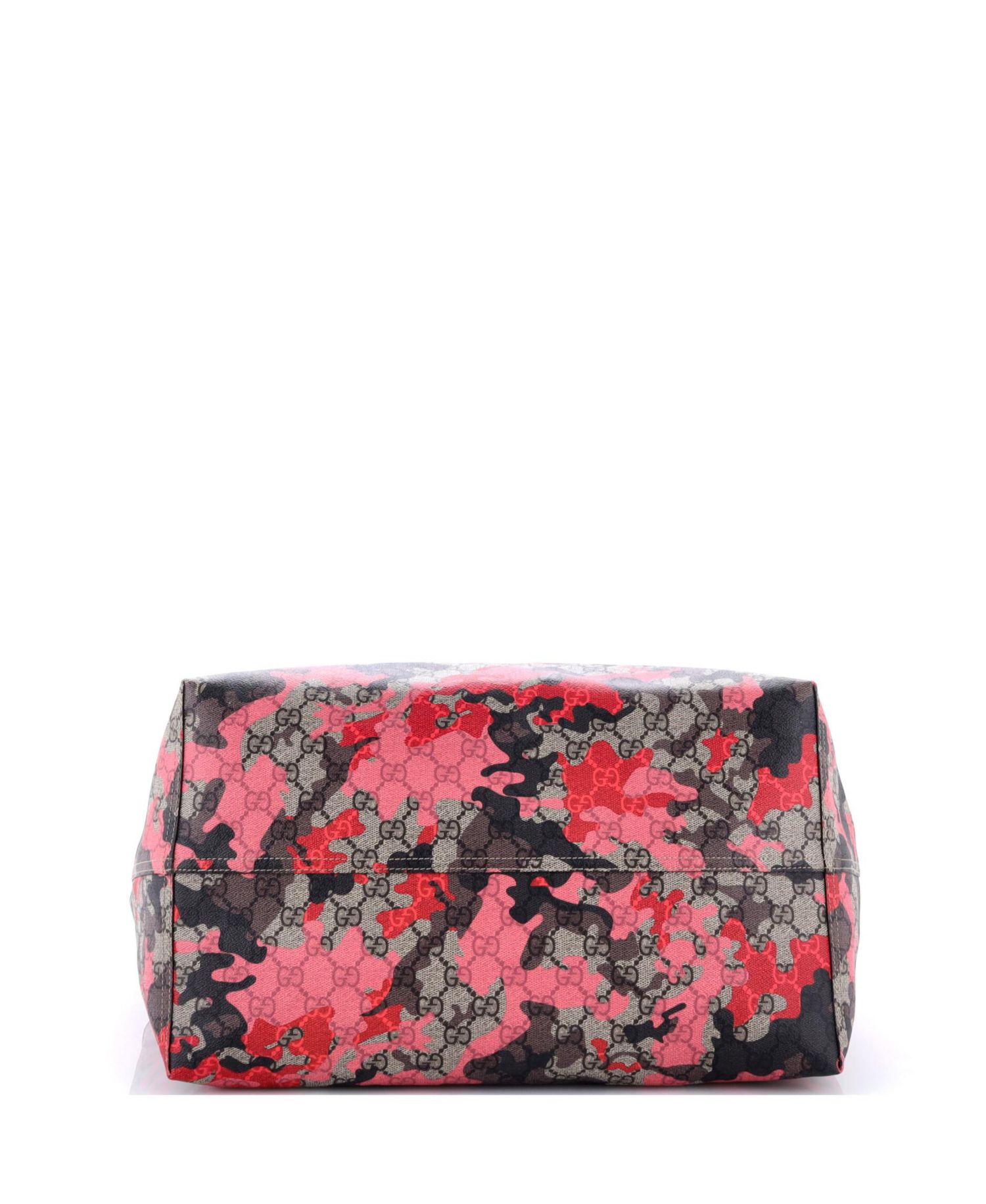 Large GG Open Tote GG Camouflage Coated Canvas