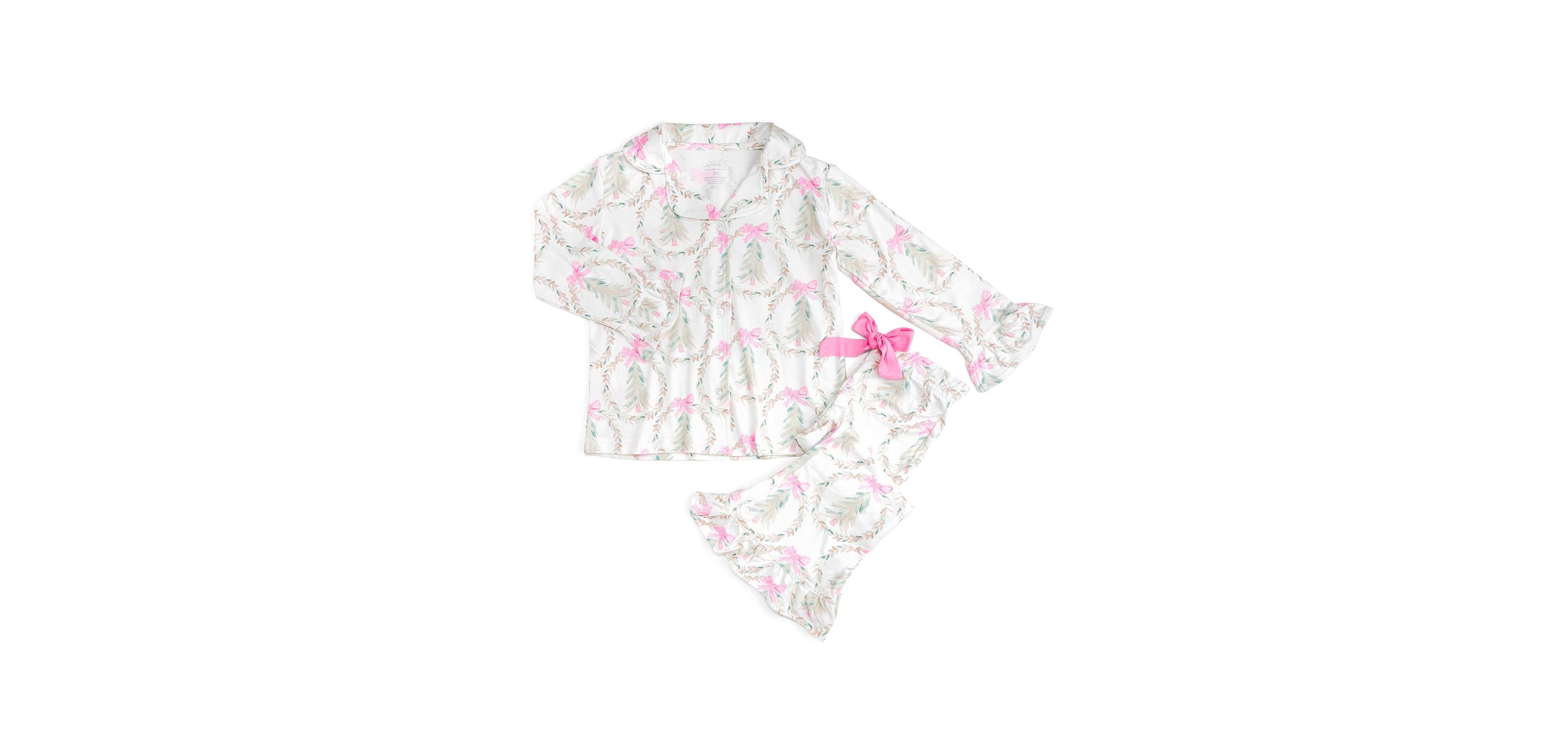 Sweet Wink Girls' 4-16 Holiday Long-Sleeve Button-Down Top and Pants