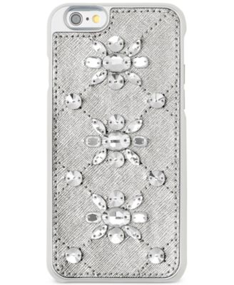 Michael Kors - Embellished Leather-Inlay iPhone 6 Cover