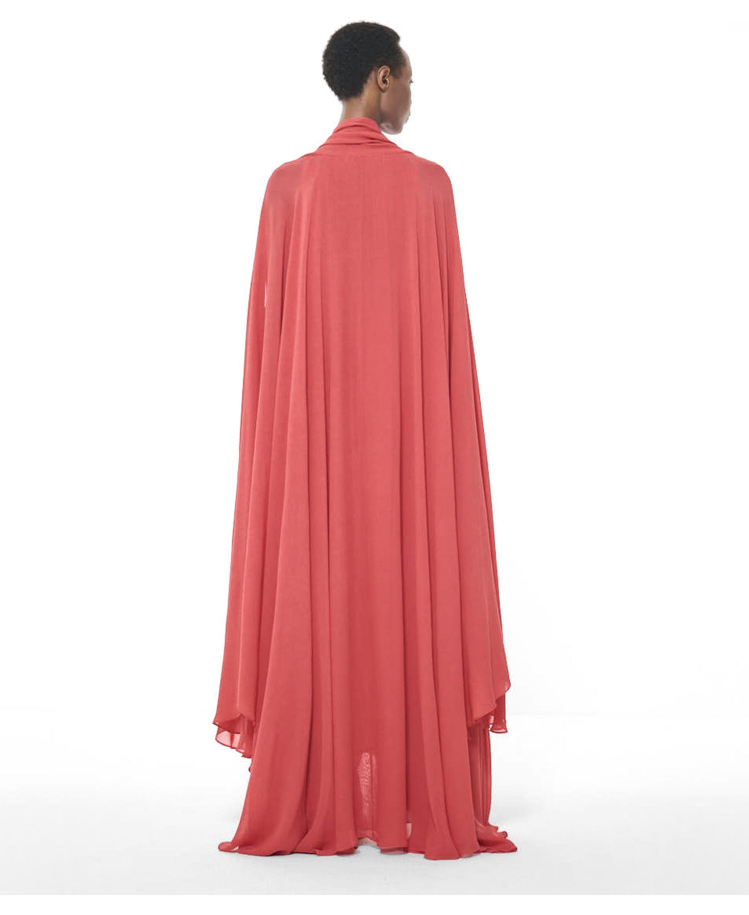 Women's Cape Detail Maxi Loose-Fit Sleeveless Kaftan