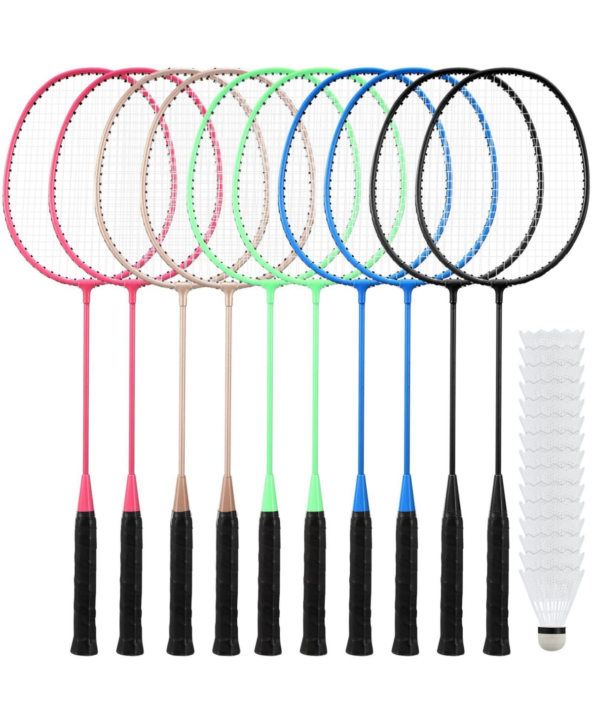 Aofar Badminton Rackets Set with Shuttlecocks for Adult Teenagers Outdoor Games