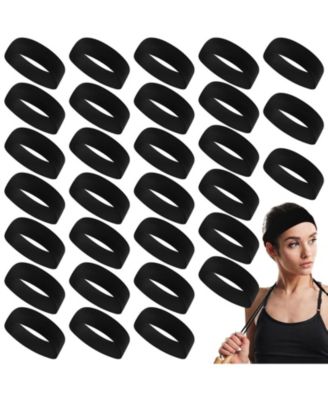 Women's Stretchy Sport Headbands, 30-Pack