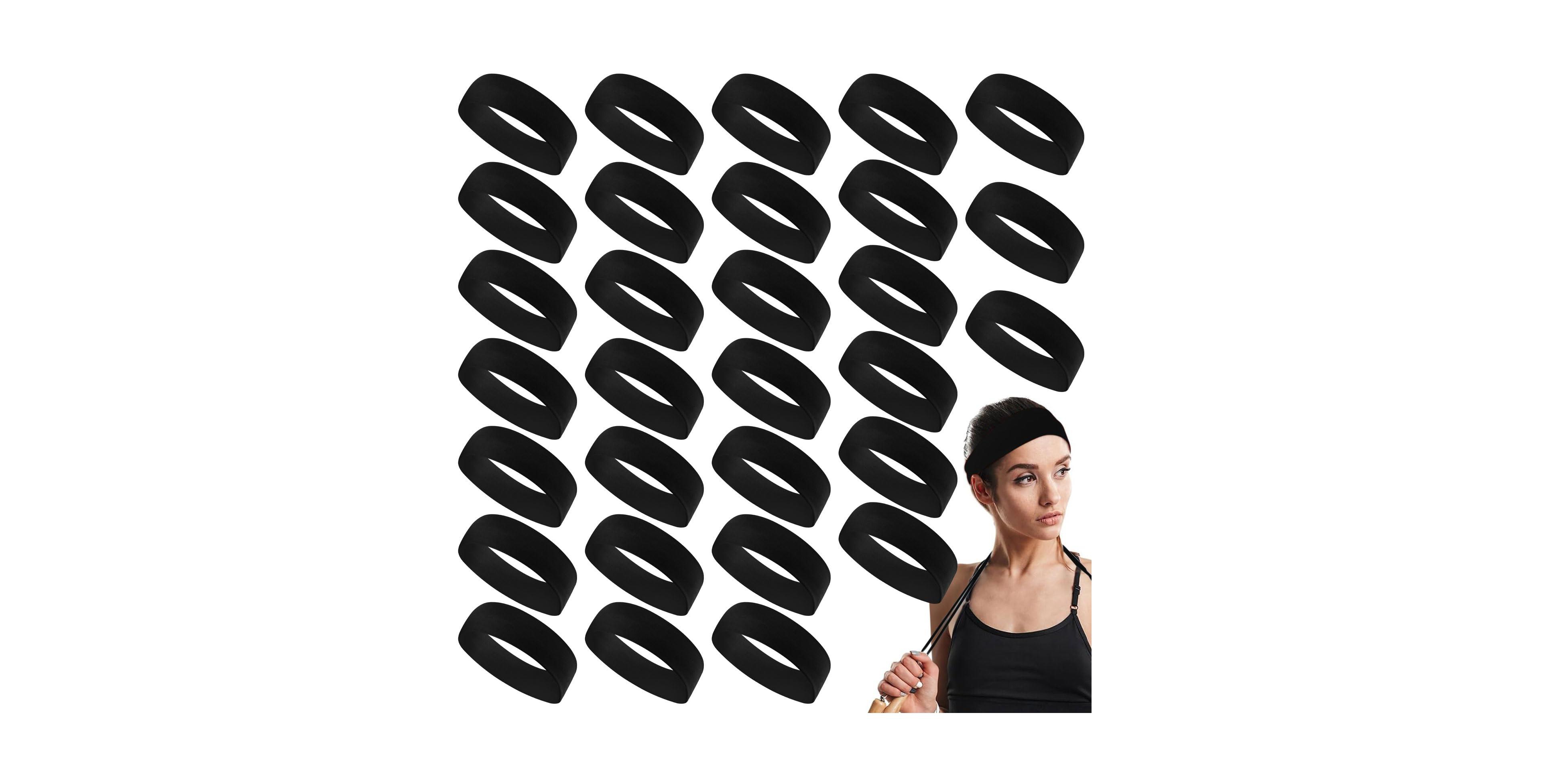 Furlihong Women's Stretchy Sport Headbands, 30-Pack