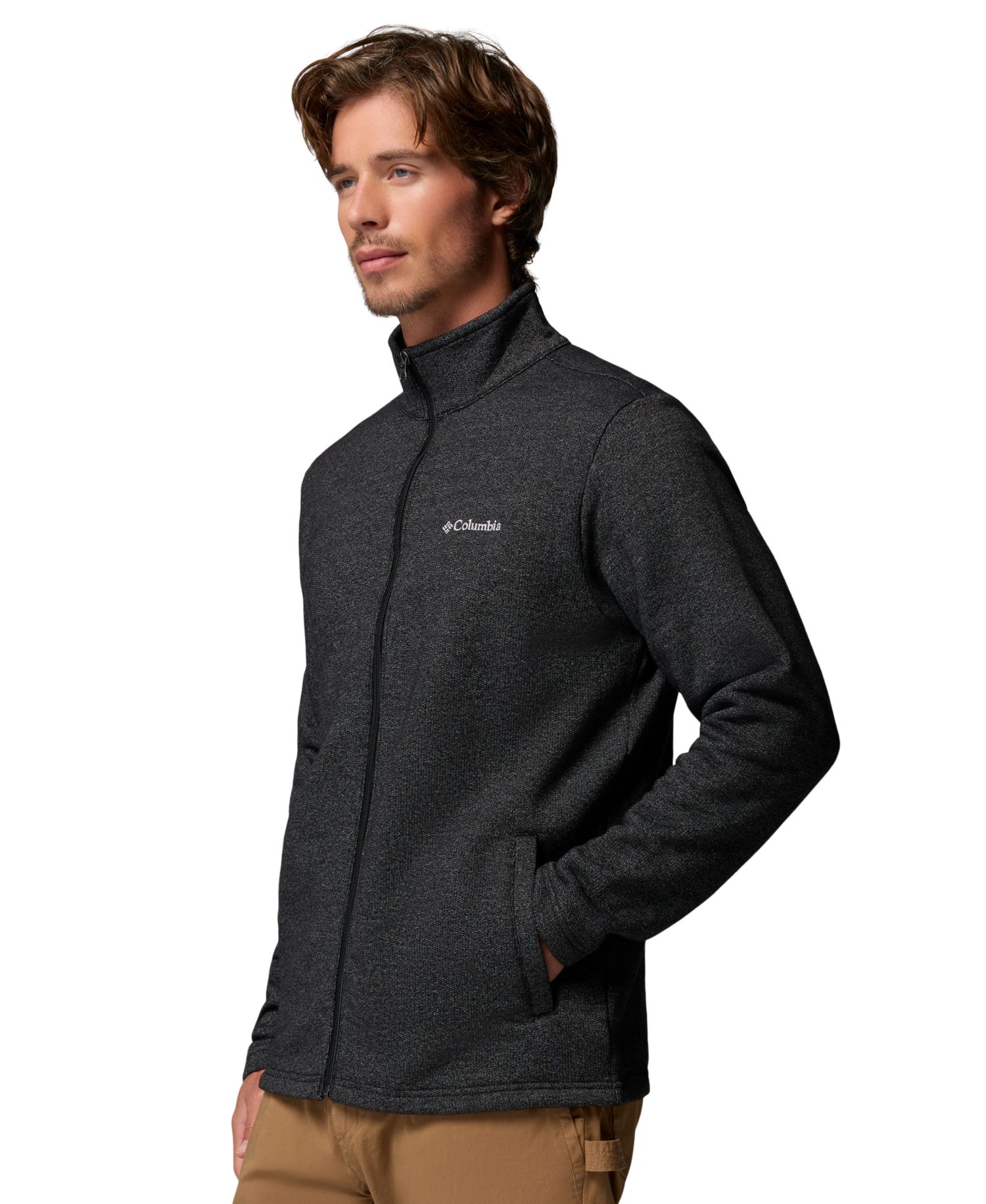 Men's Great Hart Mountain III Cotton-Blend Full Zip Sweater