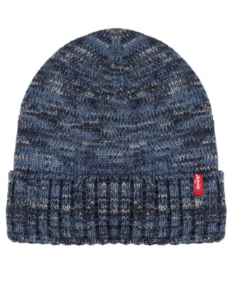 Men's Chunky-Marled Knit Ribbed Cuff Beanie and Scarf, 2-Piece Set