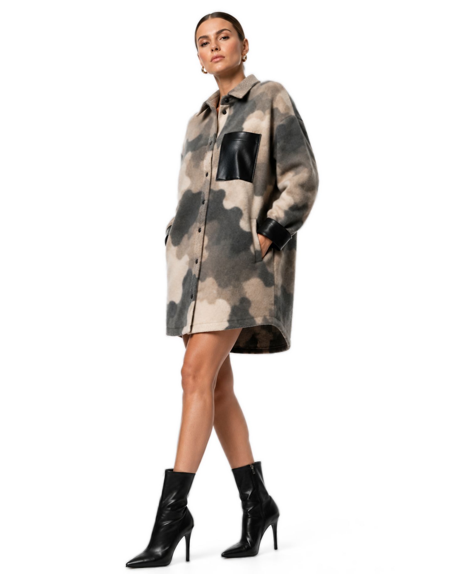 Women's CAMO COAT DRESS