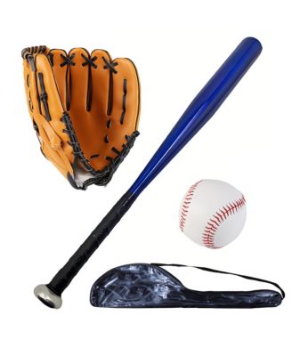 Aluminum Softball Baseball Bat Set Glove Balls Pickup Games Batting Practice