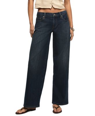Women's Sweet Mid-Rise Wide-Leg Jeans