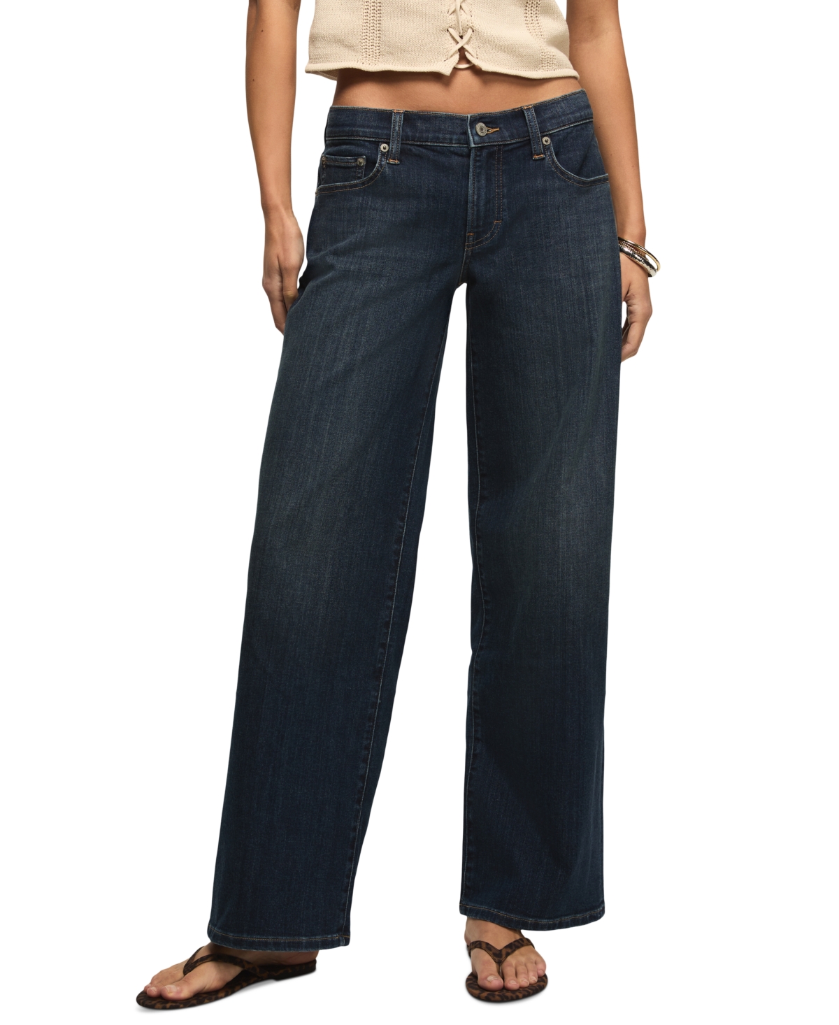 Lucky Brand Women's Sweet Mid-Rise Wide-Leg Jeans