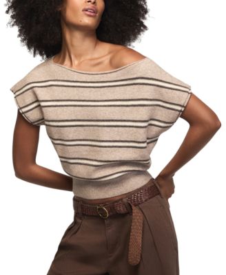 Women's Striped Boat Neck T-Shirt