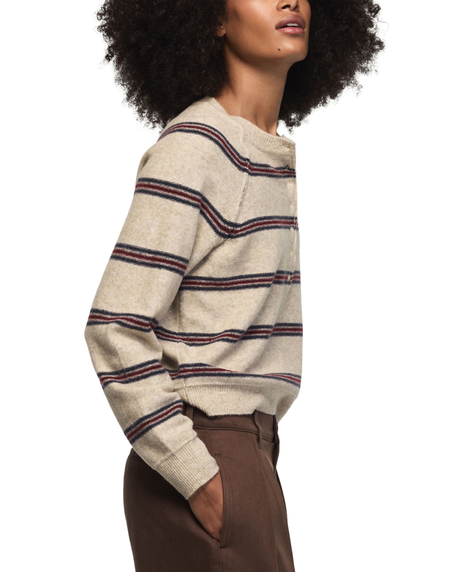 Women's Cloud Soft Striped Crewneck Sweater