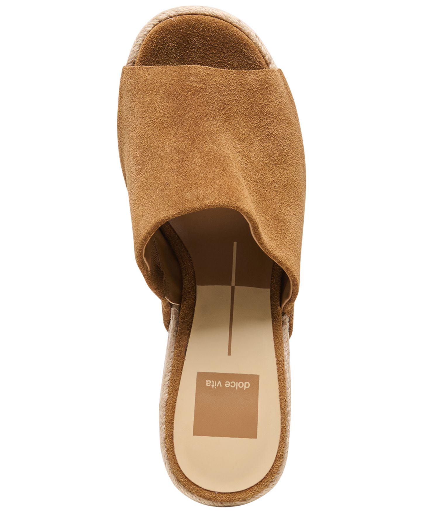 Женские сандалии Dolce Vita Bodhi Espadrille Platform Block Heel, цвет: Коричневый замшевый — фото 4