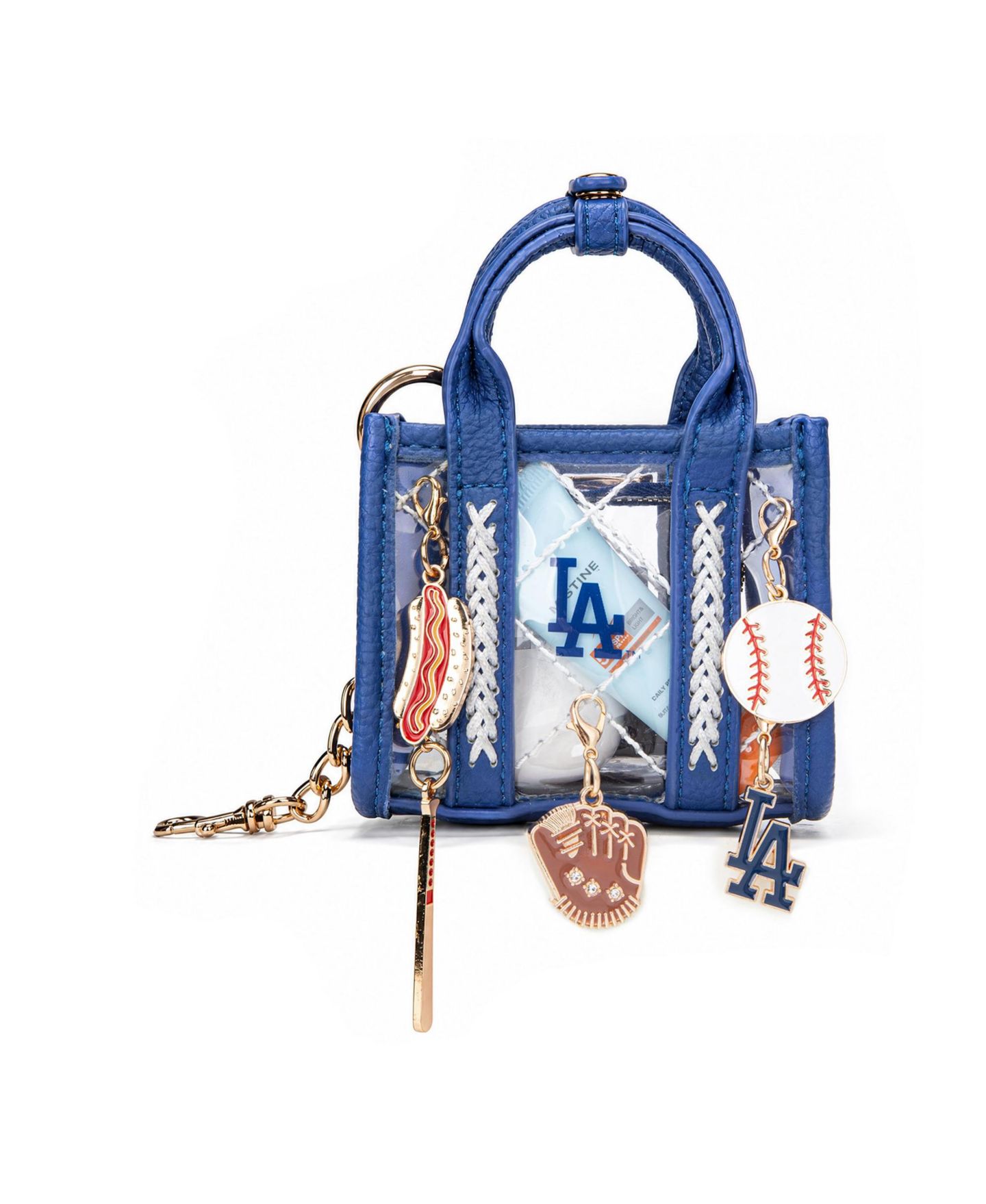 Женский брелок Montana West Los Angeles Dodgers Clear Bag Charm — фото 4