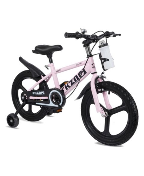 Детская игрушка ECHTPeak 18-Inch Kids' Bike with Light-Up Training Wheels and Adjustable Seat, 3–9 лет, цвет: Розовый