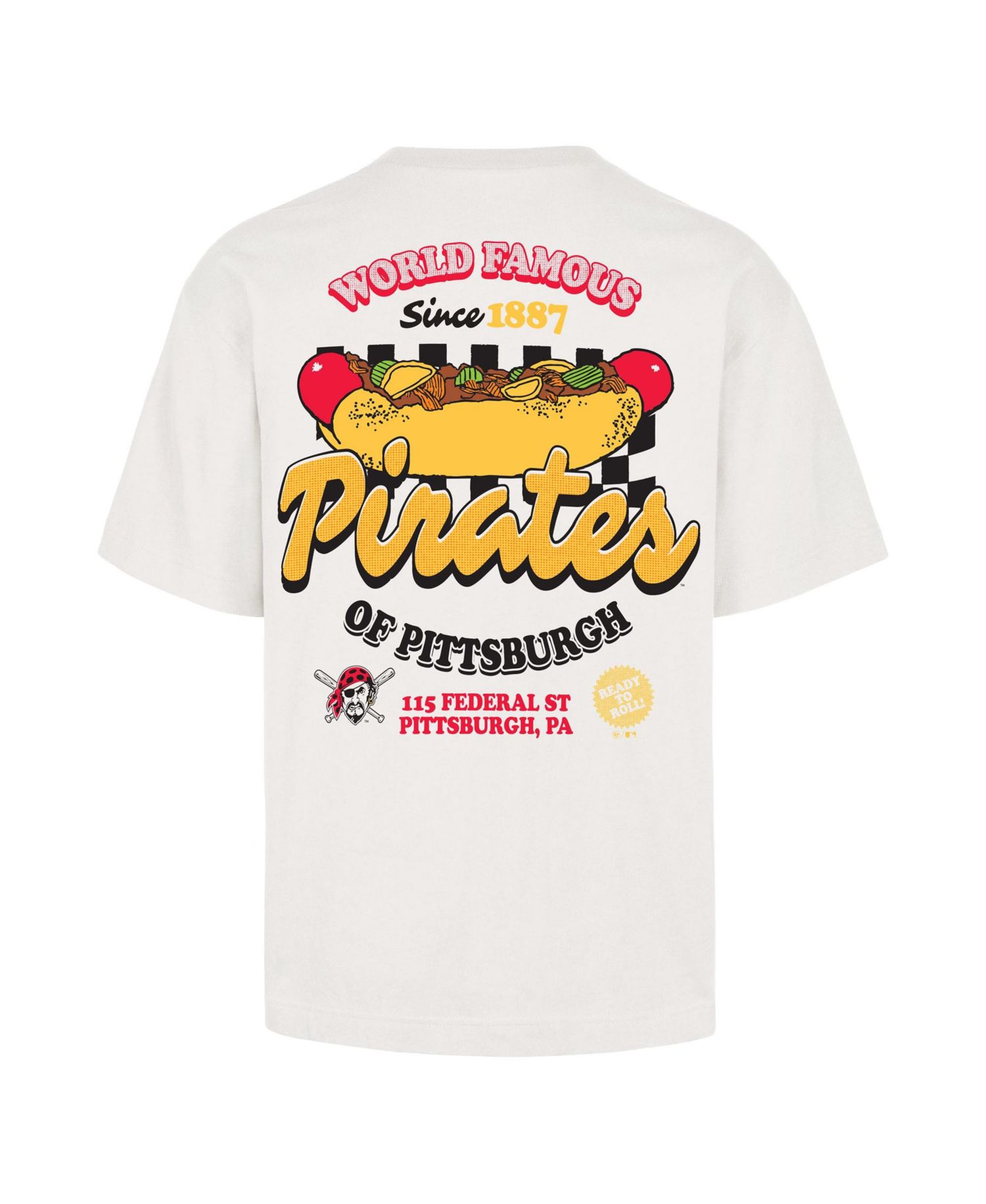 Men's '47 Cream Pittsburgh Pirates Glizzy T-Shirt