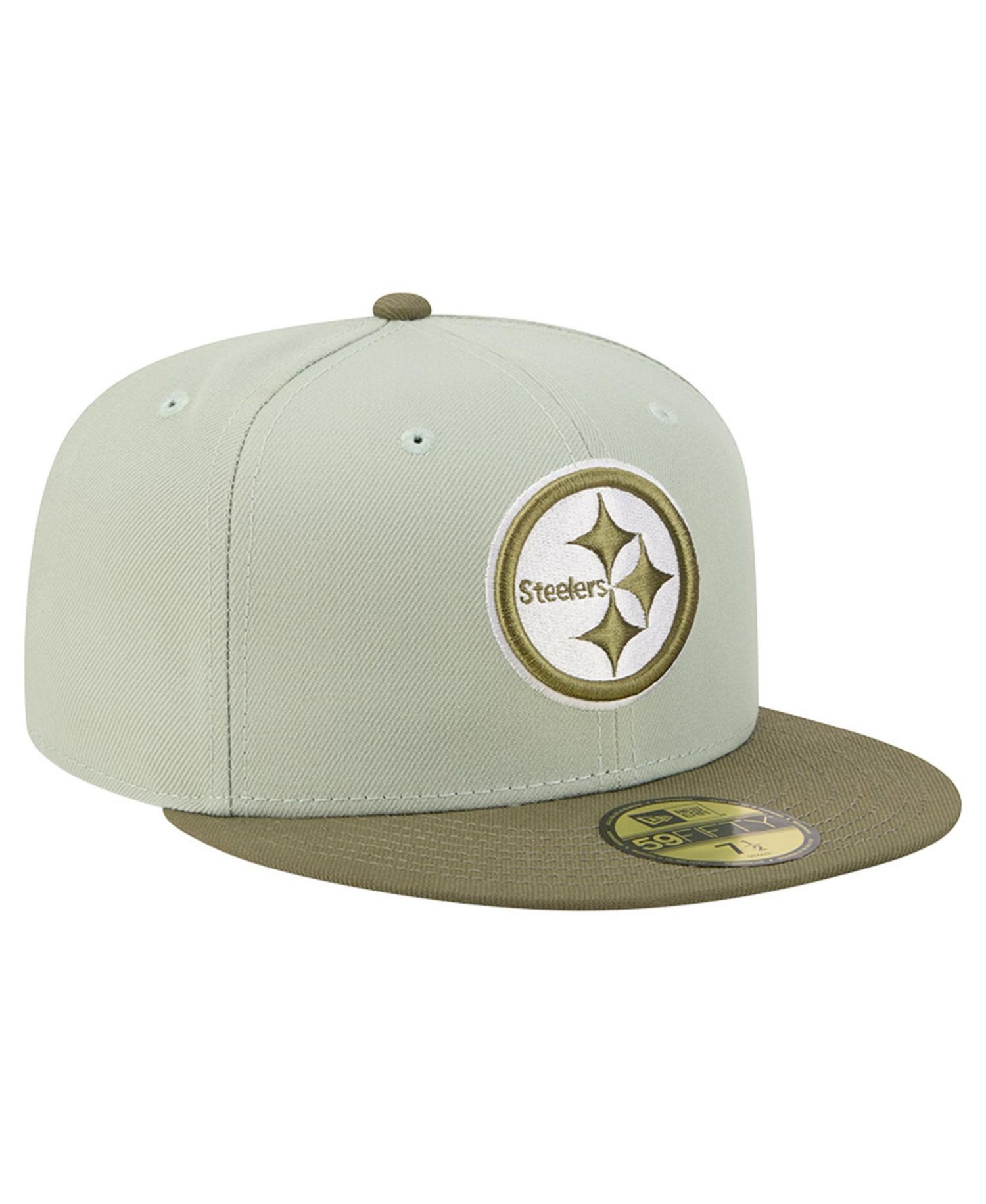 Men's Light Green/Olive Pittsburgh Steelers Color Pack 59FIFTY Fitted Hat