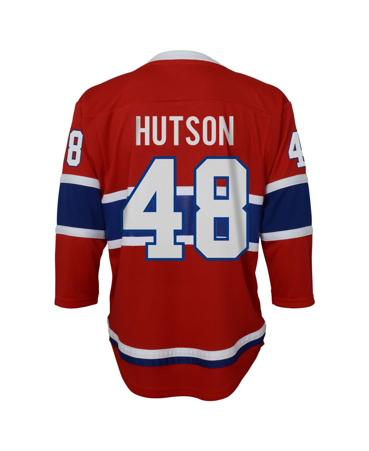 Big Boys and Girls Lane Hutson Red Montreal Canadiens Home Replica Jersey