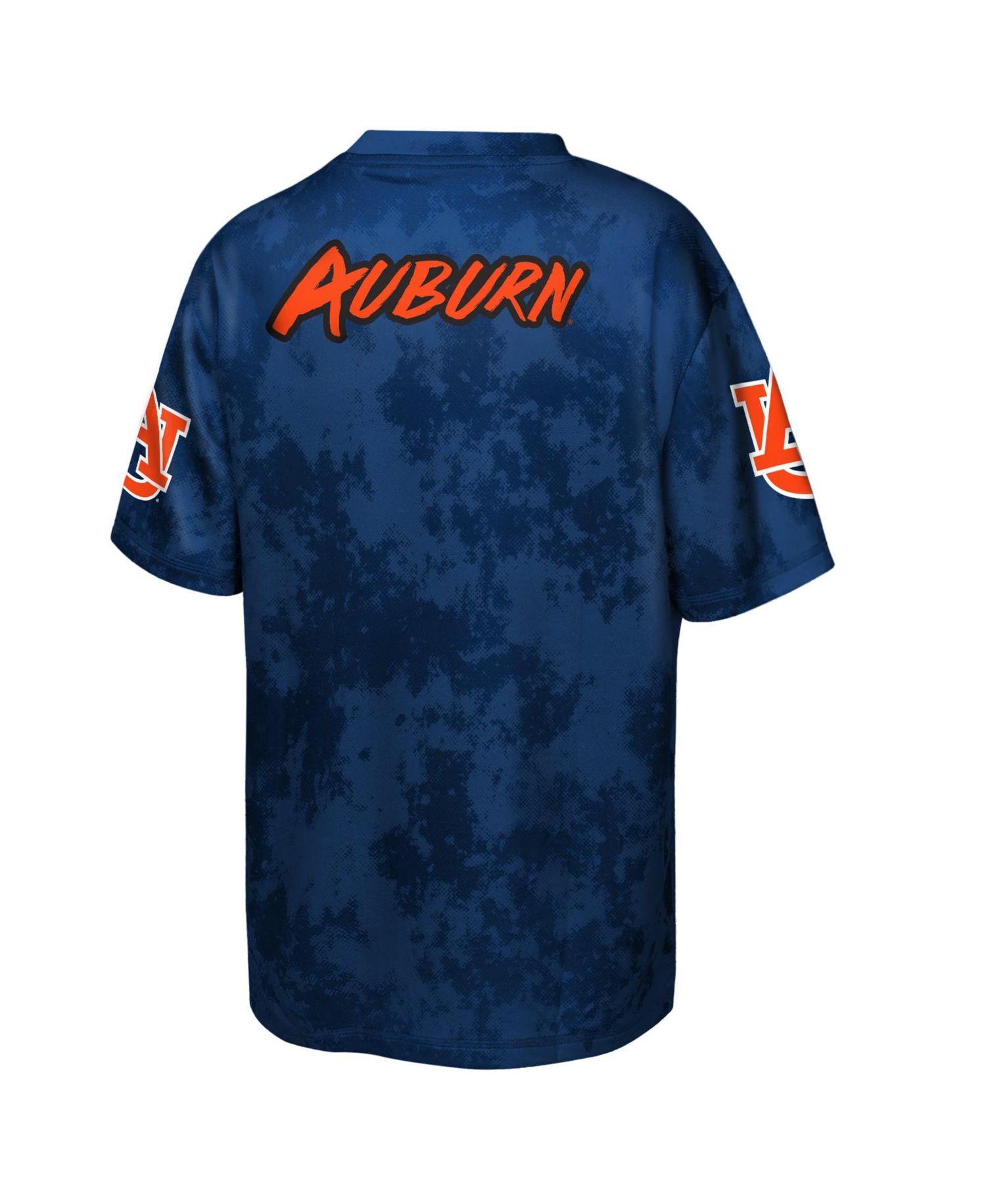 Big Boys and Girls Navy Auburn Tigers Off-Side Sublimated T-Shirt