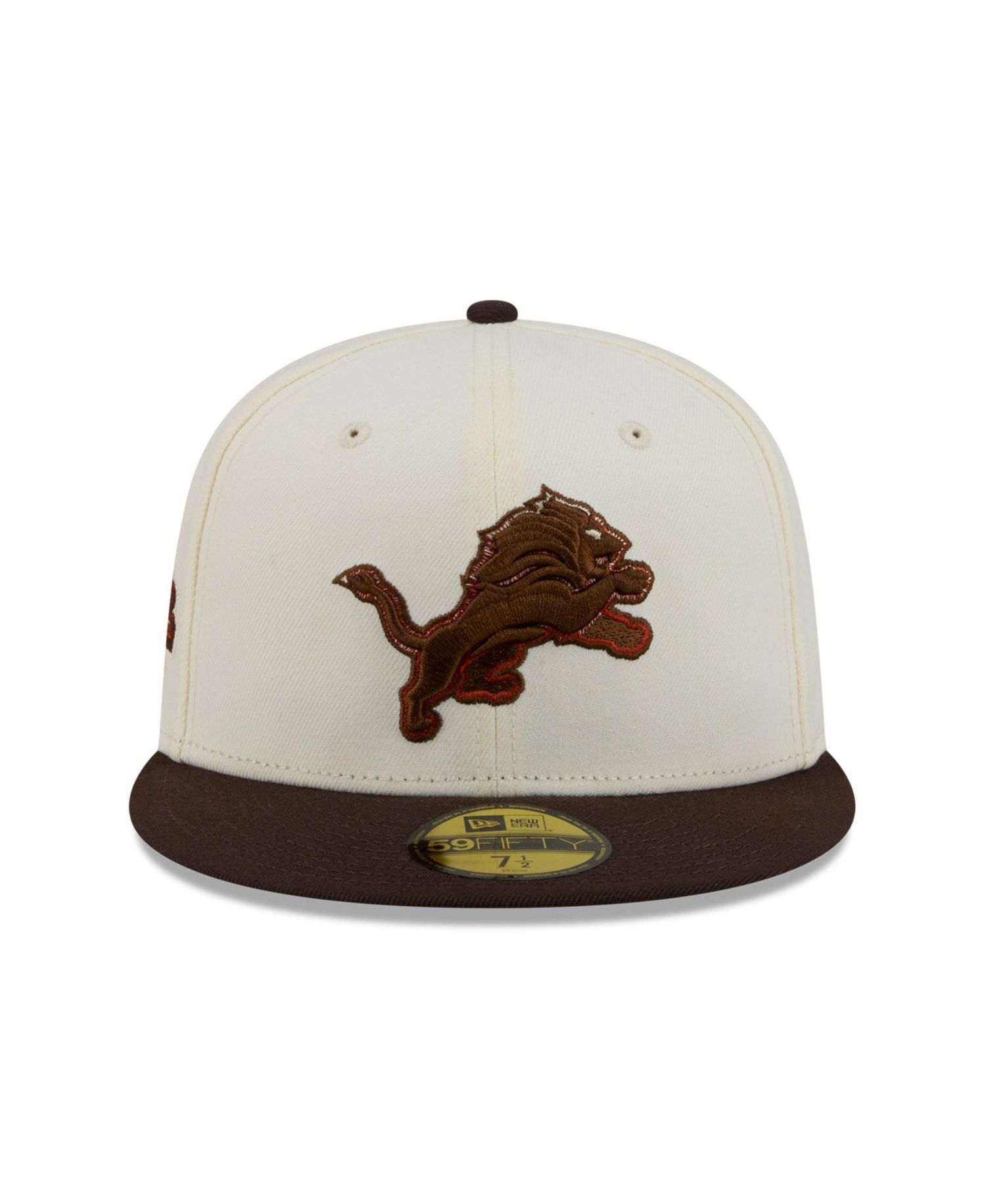 Men's Cream/Brown Detroit Lions Pumpkin Spice 59FIFTY Fitted Hat