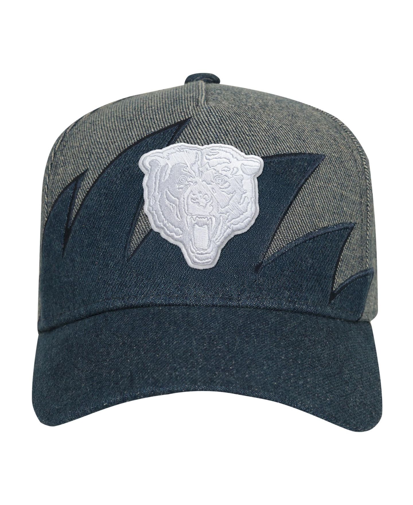 Детская кепка Mitchell & Ness Denim Chicago Bears Sharktooth Pro Pinch Adjustable Hat — фото 3