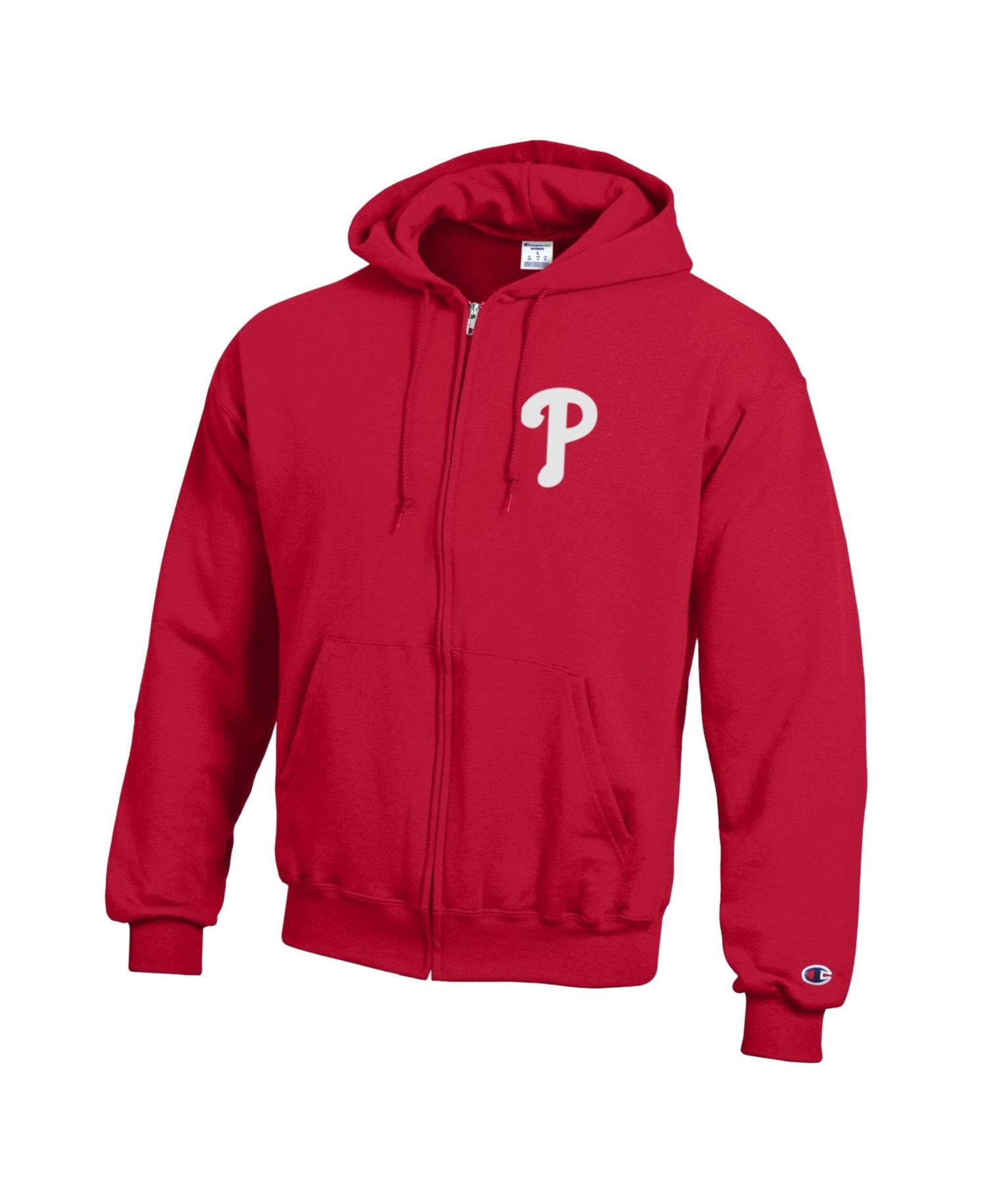 Men's Red Philadelphia Phillies Powerblend Full-Zip Hoodie