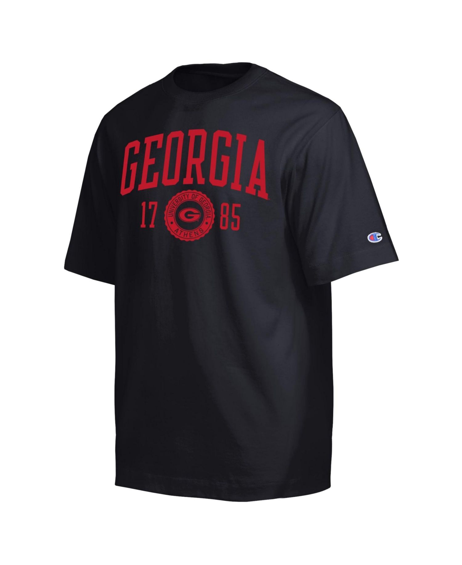 Men's Black Georgia Bulldogs Established Tradition Heavyweight T-Shirt