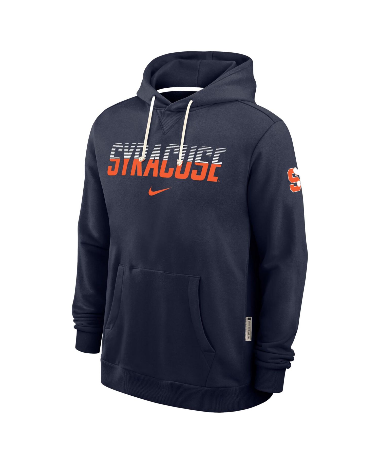 Men's Navy Syracuse Orange 2026 Sideline Standard Issue Dri-FIT Hoodie