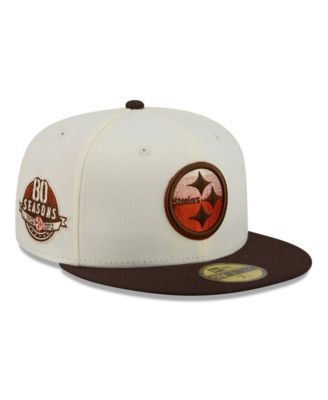 Men's Cream/Brown Pittsburgh Steelers Pumpkin Spice 59FIFTY Fitted Hat