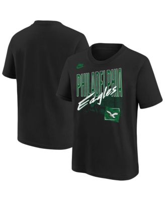 Big Boys and Girls  Black Philadelphia Eagles Vintage T-Shirt