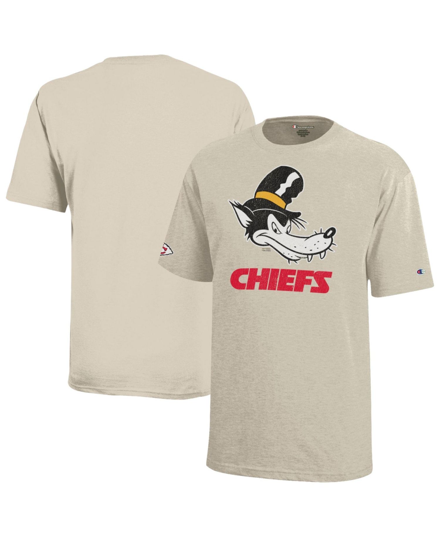Big Boys and Girls Disney x Oatmeal Kansas City Chiefs Big Bad Wolf T-Shirt