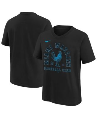 Big Boys and Girls Black Miami Marlins Hometown Collection T-Shirt
