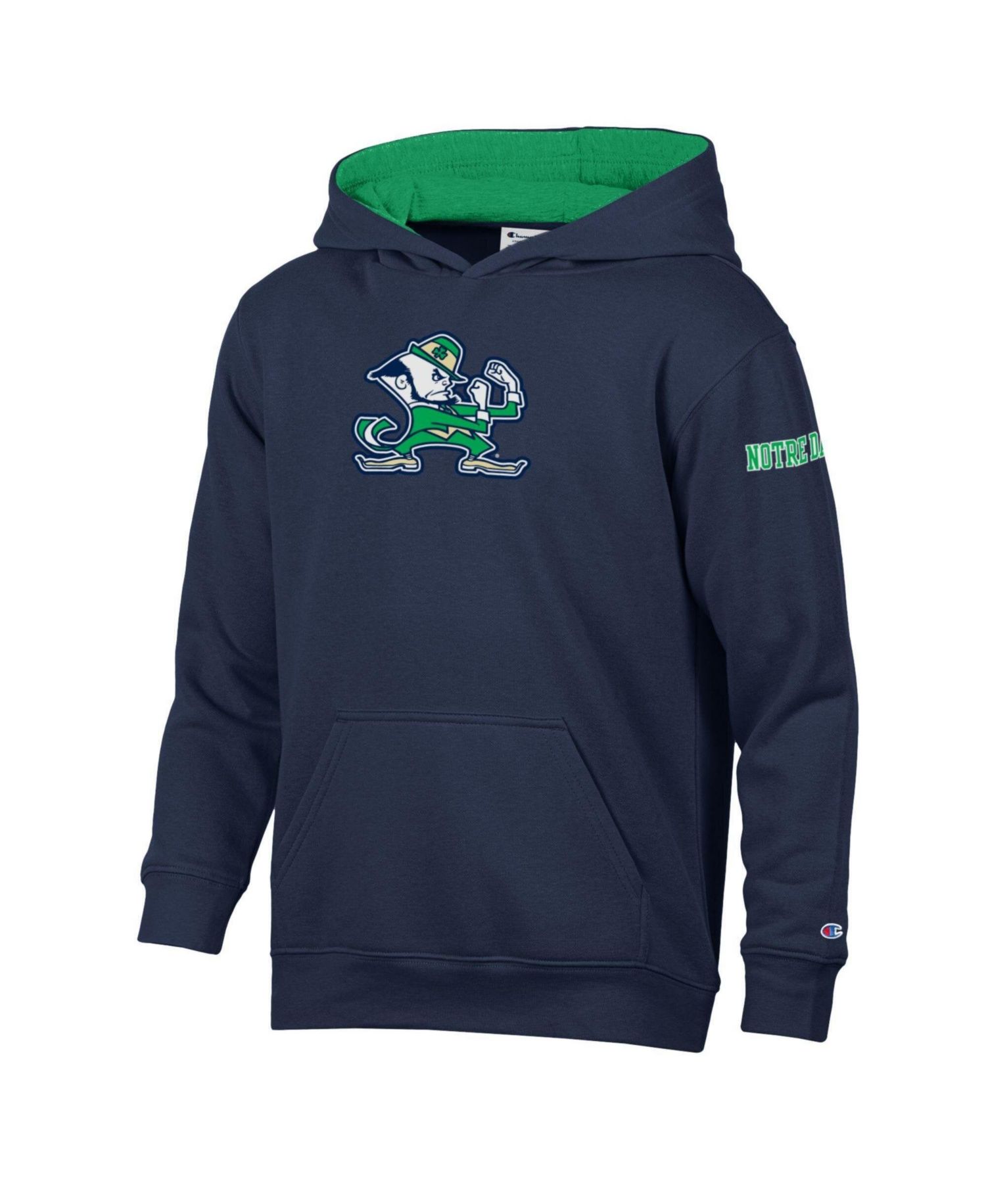 Big Boys and Girls Navy Notre Dame Fighting Irish Fleece Hoodie