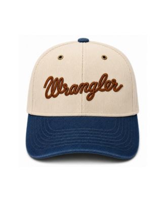 Men's and Women's x Wrangler Cream/Blue Texas Longhorns Corduroy Denim Adjustable Hat