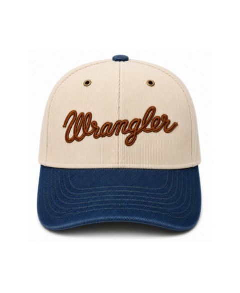 Кепка Cap X x Wrangler Cream/Blue Texas Longhorns Corduroy Denim Adjustable Hat