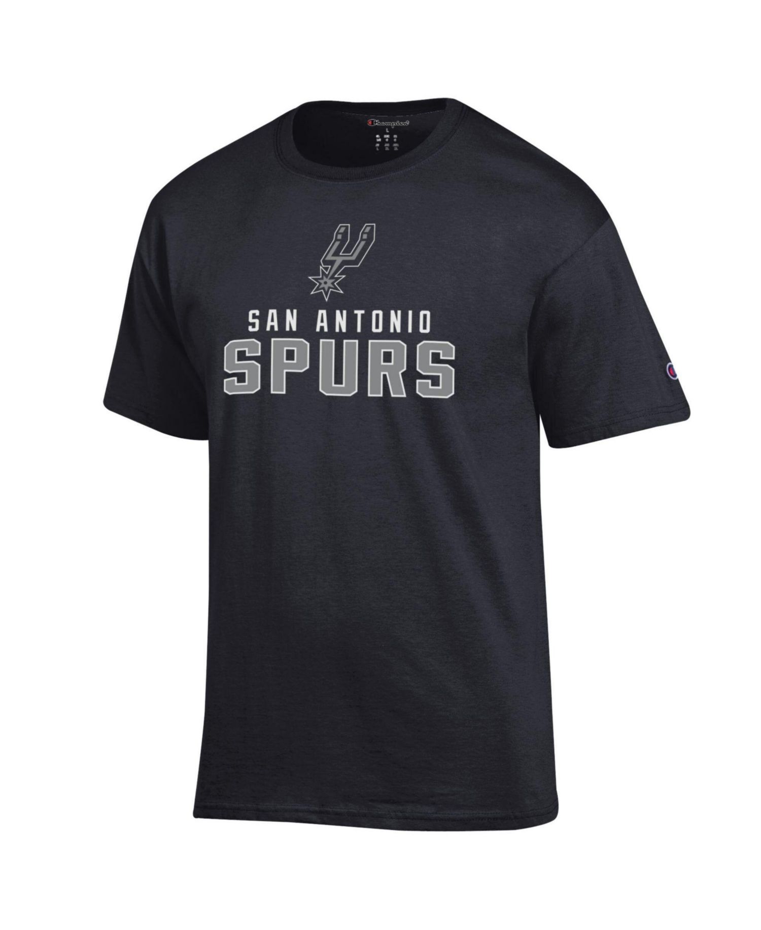 Men's Black San Antonio Spurs Jersey Cotton T-Shirt