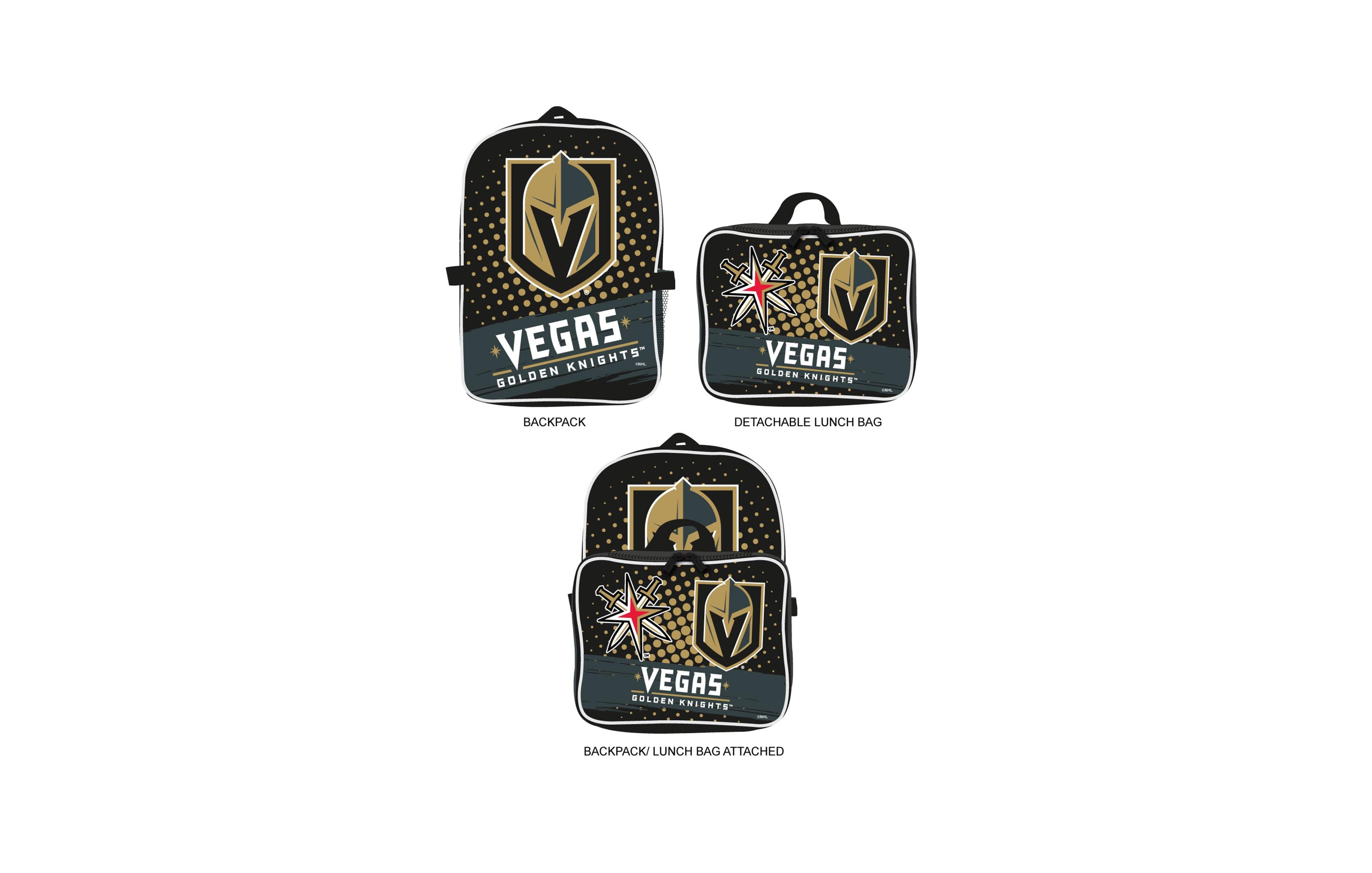 Mojo Vegas Golden Knights Backpack & Lunch Box 2-Piece Set