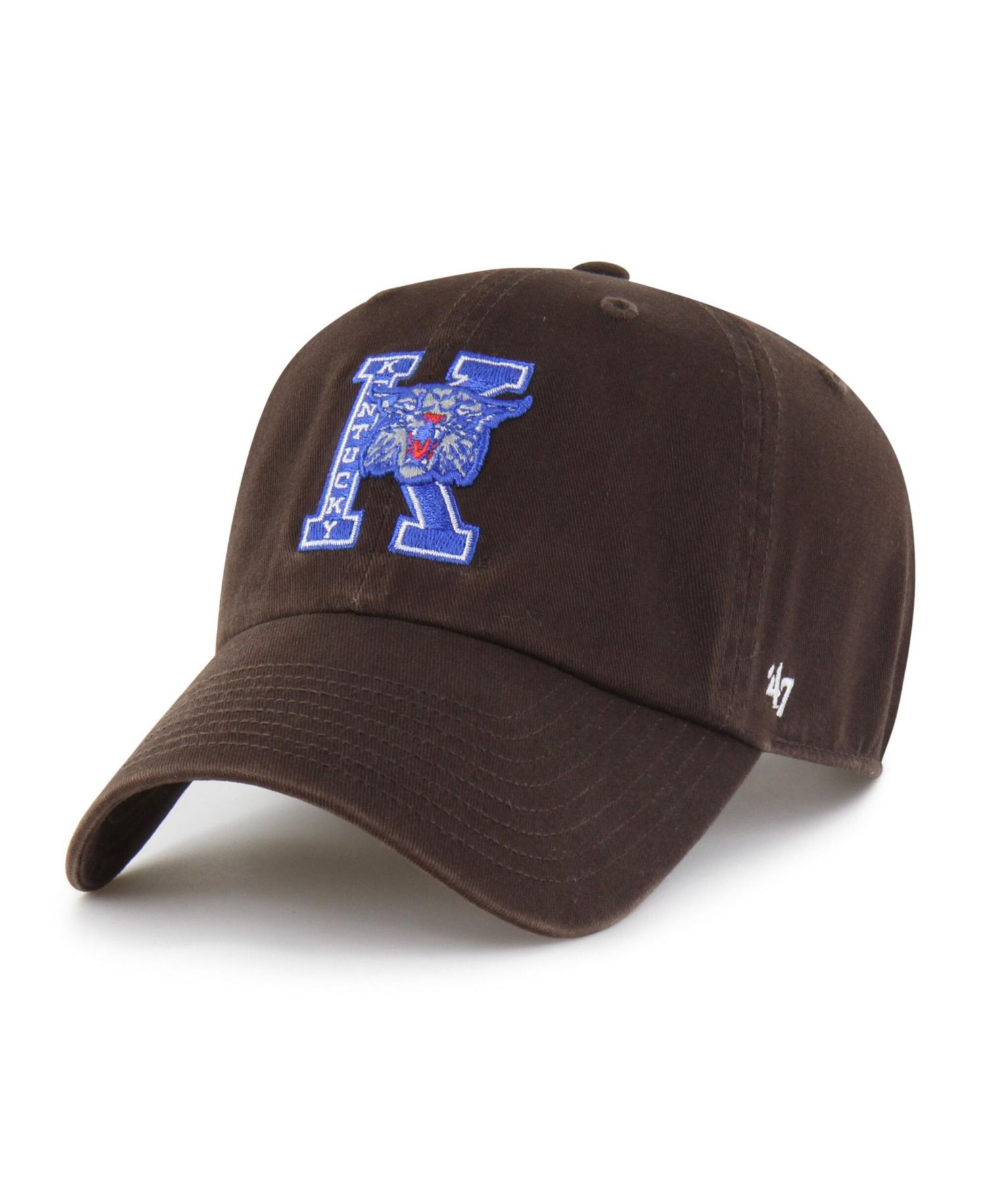 Men's '47 Brown Kentucky Wildcats Vault Clean Up Adjustable Hat
