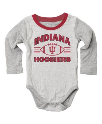 Baby Boys and Girls  Heather Gray Indiana Hoosiers Jie Jie Hopper Set