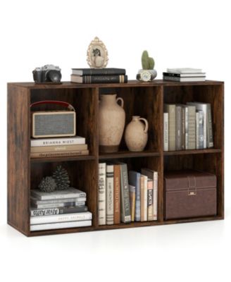 Modern 6-Cube Bookcase with Anti-tipping Kits for Bedroom Living Room