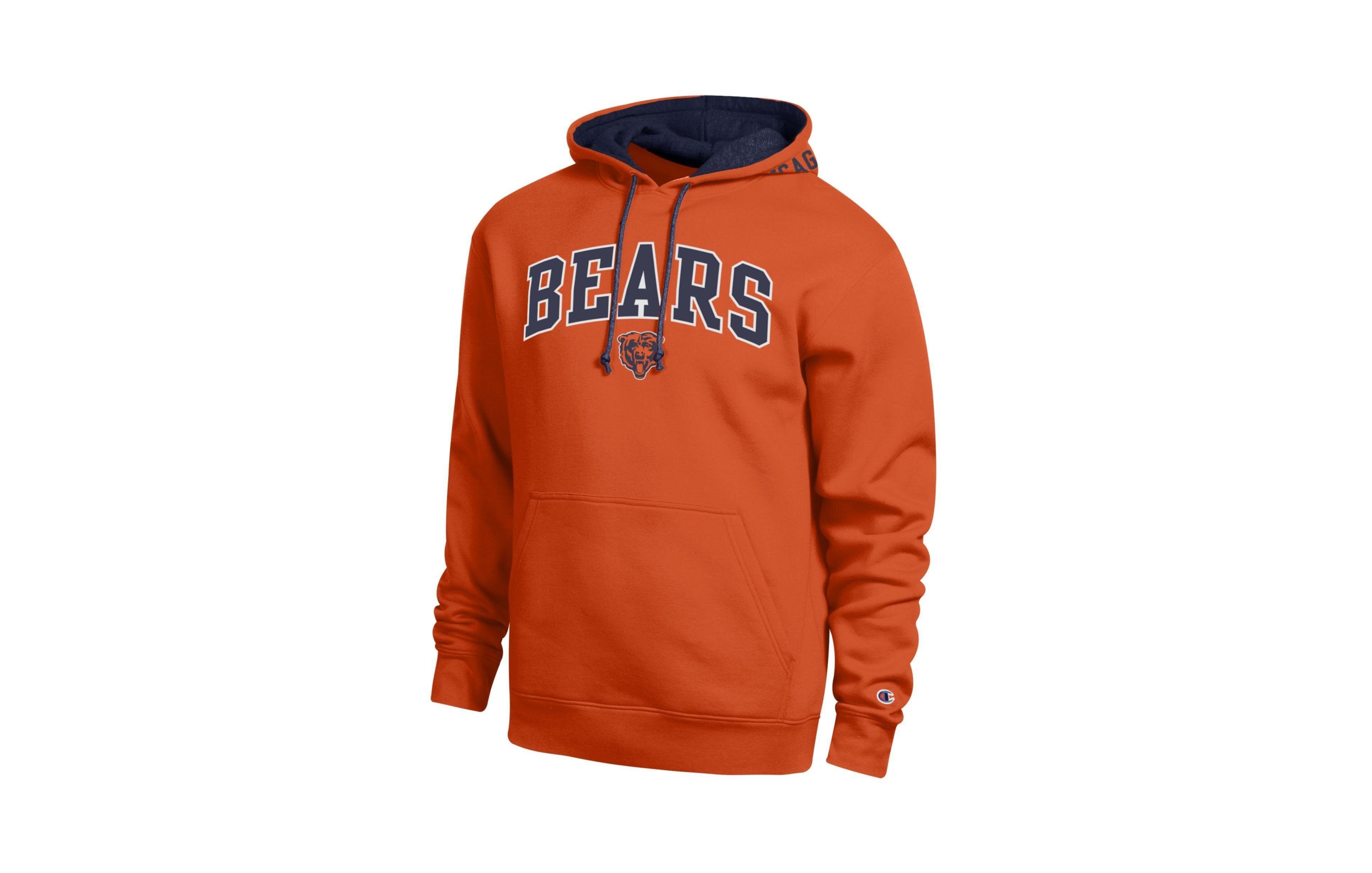 Men's Champion Orange/Navy Chicago Bears Contrast Hoodie