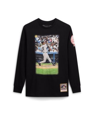 Men's Derek Jeter Black New York Yankees Player Graphic Long Sleeve T-Shirt