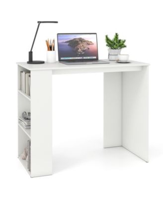 Computer Desk with Bookshelf for Small Space
