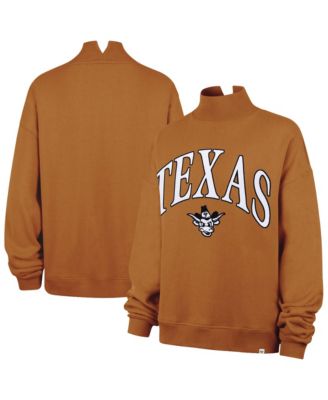 47 Brand Women's Texas Orange Texas Longhorns Mock Neck Sweatshirt
