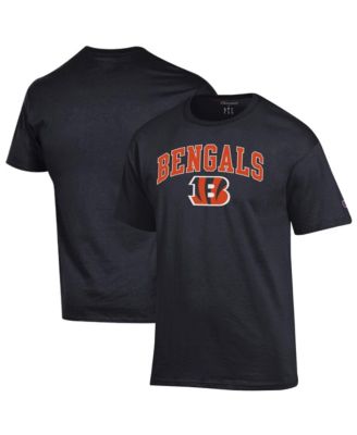 Men's Black Cincinnati Bengals Arch Over Logo T-Shirt
