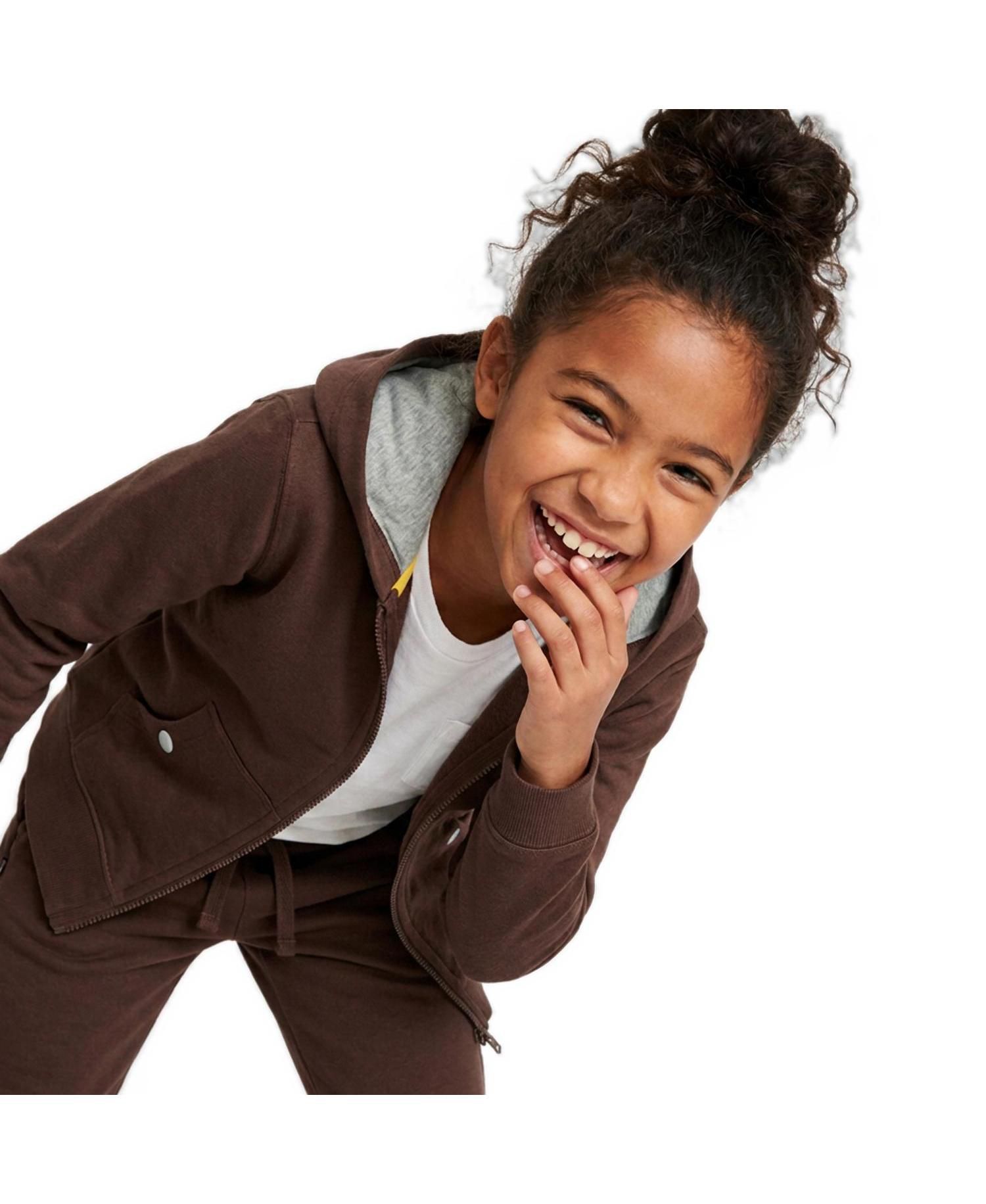 Kids ( XS TO XXL ) Fair Trade Cotton Zip-Up Pocket Hoodie