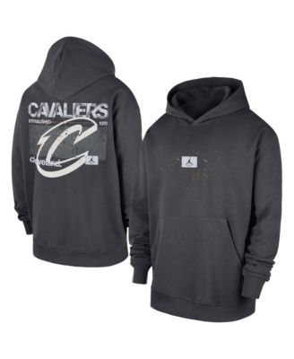 Men's Anthracite Cleveland Cavaliers Statement Jumpman Flight Premiere Hoodie