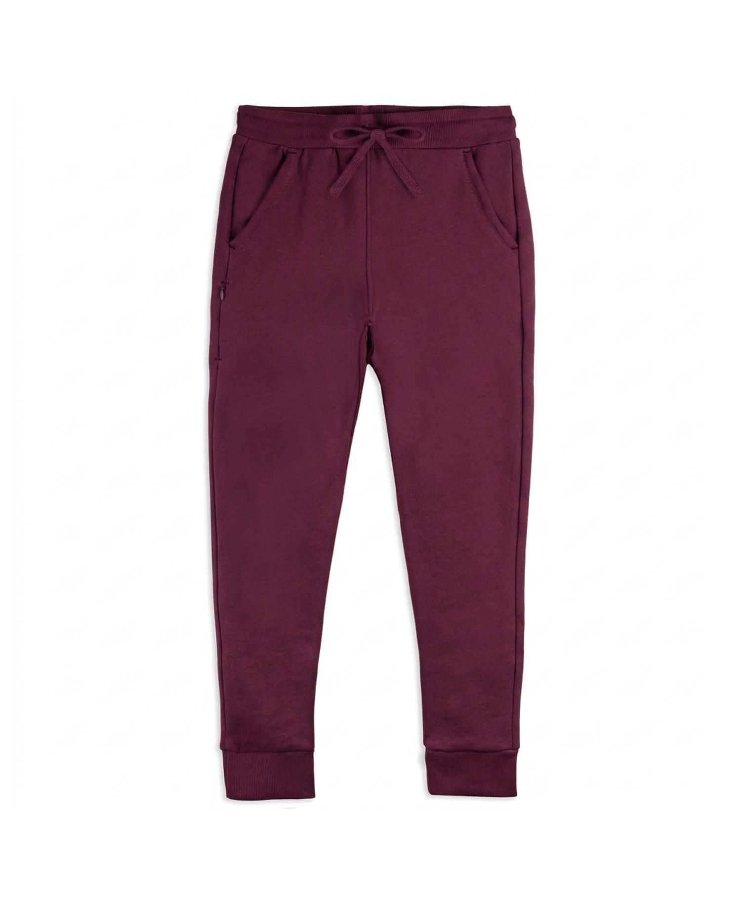 Boys' and Girls' Funday Cotton Drawstring Zipper-Pocket Joggers