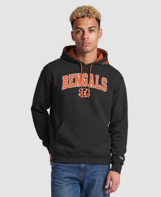 Men's Black/Orange Cincinnati Bengals Contrast Hoodie