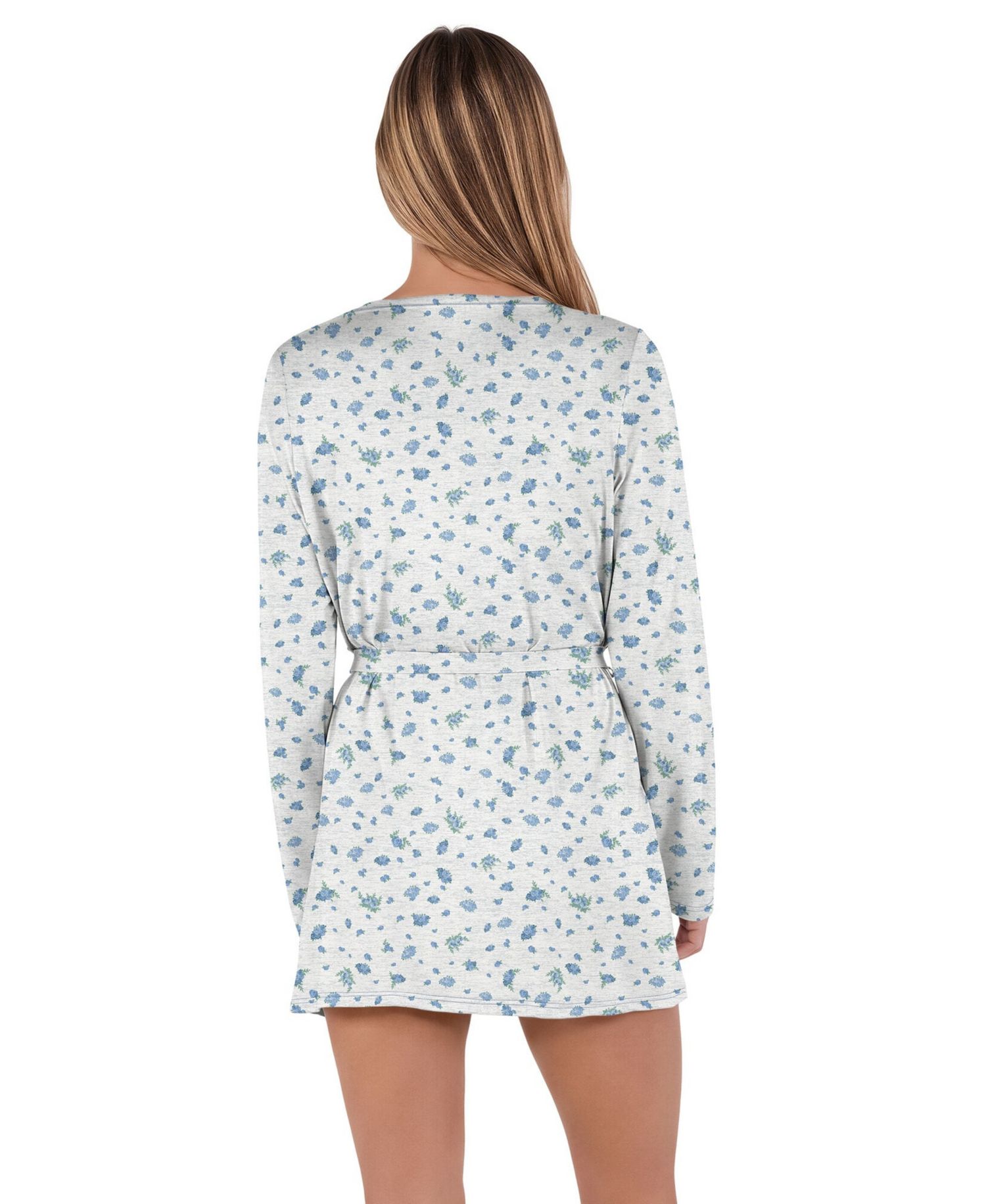 Women's Heather Gray/Blue Houston Texans Cora Hacci Knit Sleep Set