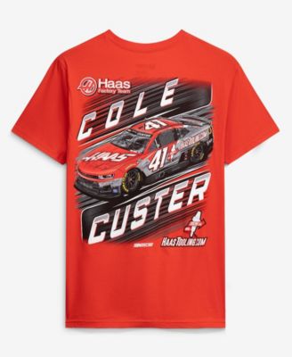 Men's  Red Cole Custer #41 Haas Tooling T-Shirt